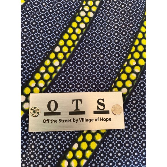 Village of Hope Off the Street Laptop Bag With Shoulder Strap Blue Yellow Pink - Picture 4 of 9